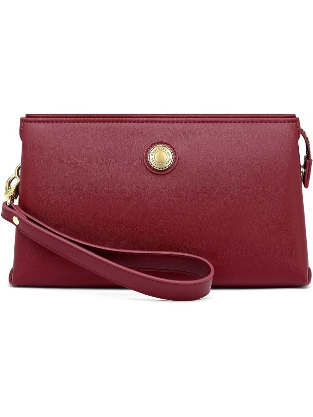 Stylish Leather RFID Wristlet Clutch Wallet for Women - Travel-Friendly Zipper